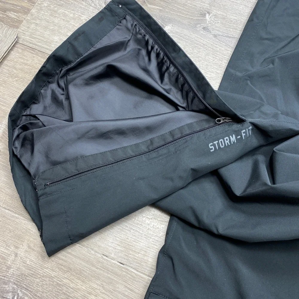Nike Golf Rain Pants Mens XL Black Carolina Panthers Storm-Fit Athletic 726399